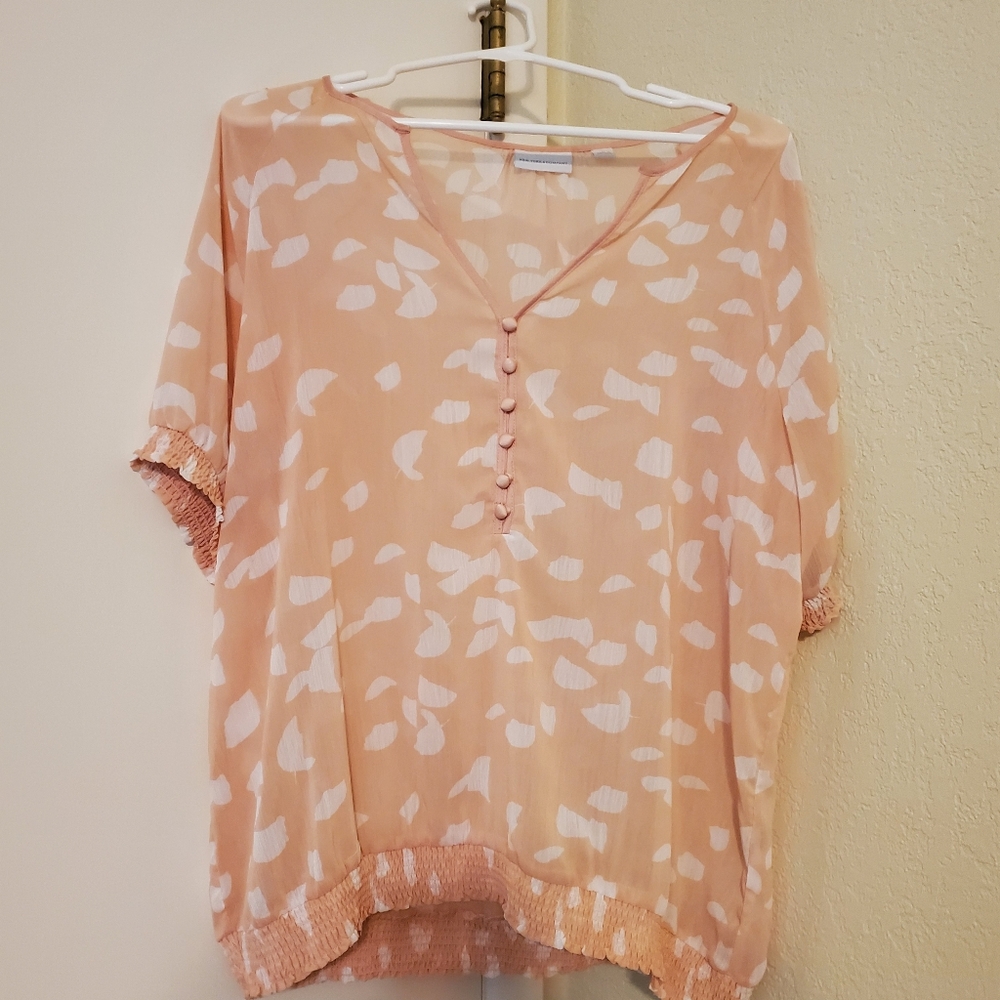 New York & Company sheer blouse